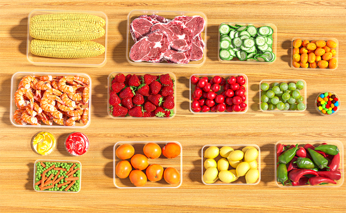 Food Storage Containers With Lids Airtight Freezer Containers Leakproof Plastic Meal Prep Containers 3