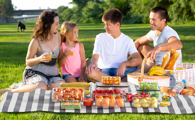 Food Storage Containers With Lids Airtight Freezer Containers Leakproof Plastic Meal Prep Containers 4