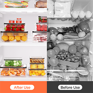 Food Storage Containers With Lids Airtight Freezer Containers Leakproof Plastic Meal Prep Containers 5