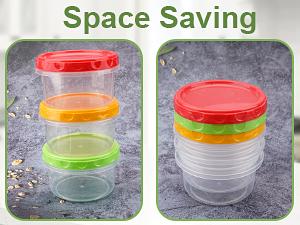 Meal Prep Jars Reusable Food Storage Containers With Lids Microwave And Freezer Safe Leak Proof Freezer Containers 4
