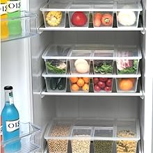 Veggie Tray With Lid 5 Compartment Food Container With Dividers Large Serving Tray Travel Snack Containers Stackable 0