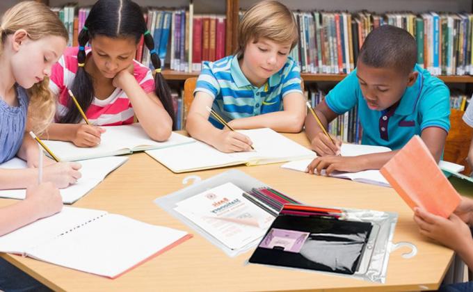 Hanging Storage Bags With Hanger,13" X11" Large Hook Hang-Up Bags, Book Pouch School Supply Kit Classroom 0