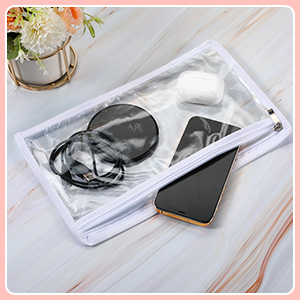 Zipper Pouches Water-Resistant Zip Bag For School Office Supplies, Puzzles & Games Organizing Storage 7