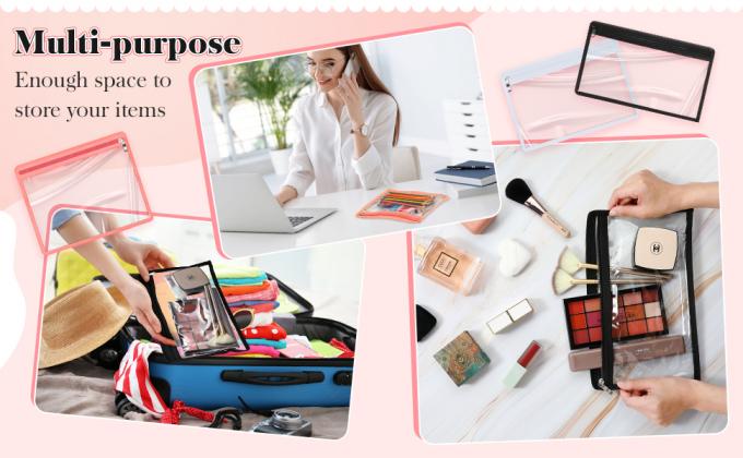 Zipper Pouches Water-Resistant Zip Bag For School Office Supplies, Puzzles & Games Organizing Storage 9