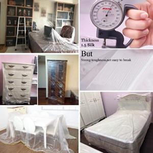 146"/12ft Plastic Sofa Couch Cover,Furniture Covers,Waterproof Couch Covers, Couch Covers For Sectional Sofa 6