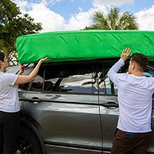 Waterproof Mattress Bag For Moving King Size Reusable,Mattress Storage Bag With Handles Zippered Heavy Duty Green 6