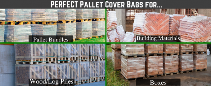 2 Meters High Custom Transparent Waterproof Dust Packing Print Plastic PE Pallet Cover Bag 4