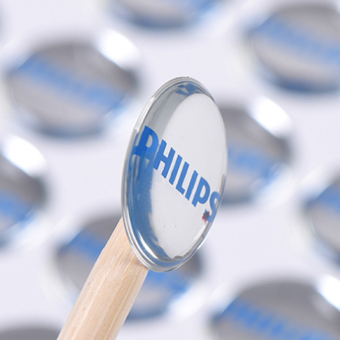 Epoxy Resin Clear Dome Sticker 3d Printing Epoxy Resin Label Round 3d Clear Badge Reels Fridge Logo Decals Resin 1