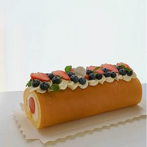 Clear Roll Cake Gable Boxes With Handle & Cake Boards, Transparent Plastic Gift Boxes，Easy Carrying Pastry Containers For Bakery Christmas Wedding, Size: 11” X 4.3” X 4” 4