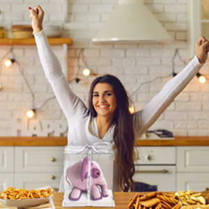 Clear Cake Box with Ribbon, 2-Layer Tall Cake Packaging Boxes 8x8x9 Inch, PET Cake Carrier Transport Container for Tiered Cakes, Transparent Gift Display Boxes with Lid for Birthday Party 3