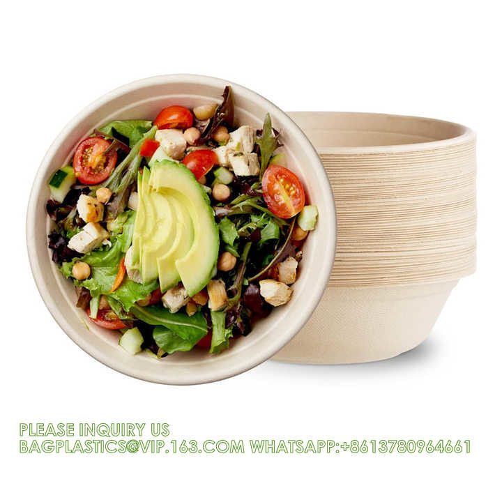 12oz 24oz 32 Oz Sugarcane Bagasse Biodegradable Disposable Compostable ...
