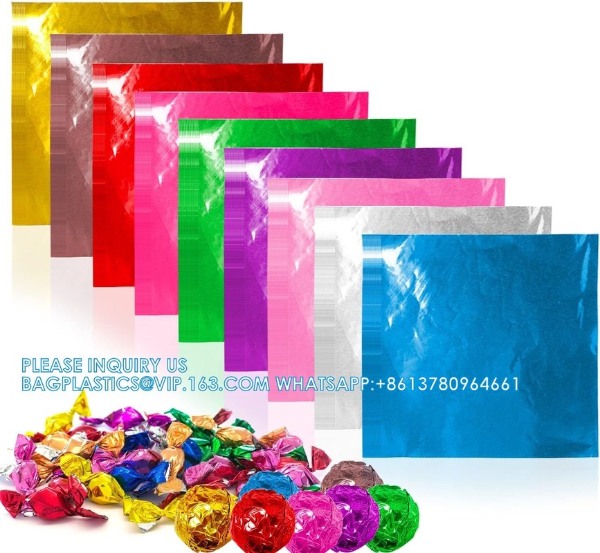 Foil Candy Wrappers, Chocolate Wrappers Sugar Wraps Square Candy ...