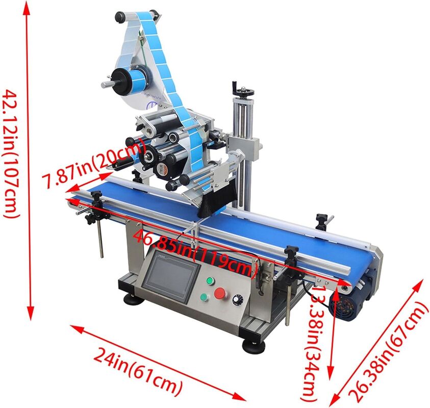 High Speed Marking Bottle Labeling Machine 110V Automatic Desktop ...